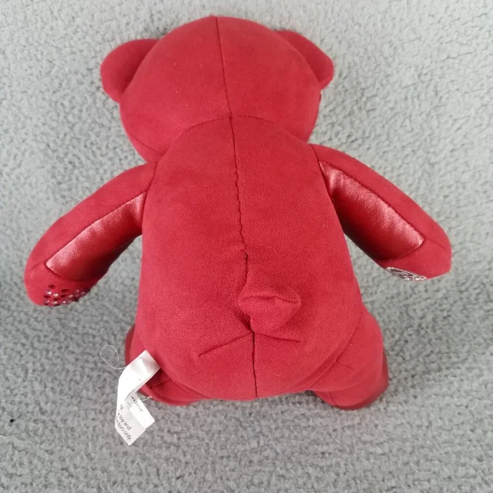Build-A-Bear Swarovski Crystals Valentines Red Velvet Plush Bear Collectors 2021